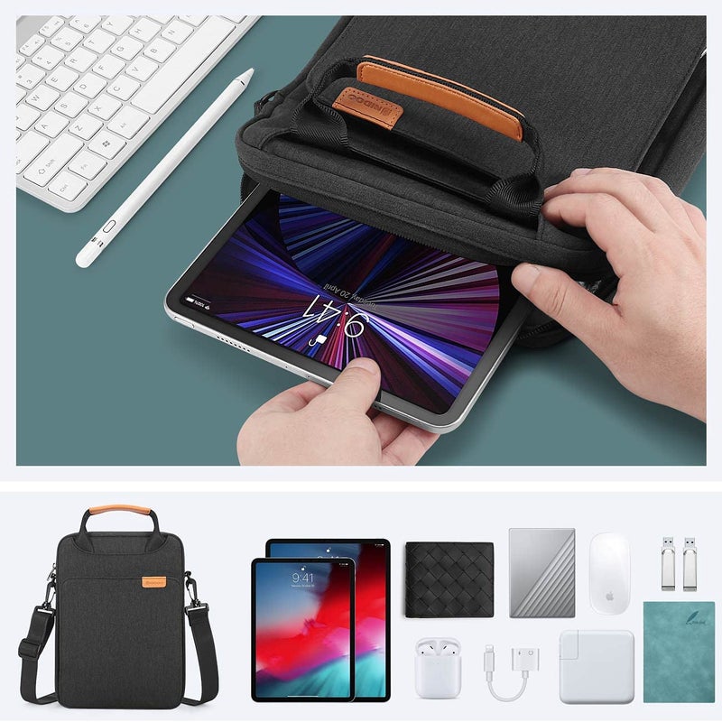 NIDOO Laptop Shoulder Bag for 13"" 13.6"" Macbook Air M3 M2/ MacBook Pro / 12.9"" 13"" iPad Pro M4/ iPad Air M2 Tablet / 13 inch Surface Pro 10 9 8  Vertical Laptop Sleeve Handbag for 13.4"" XPS 13 Samsung - Image 5